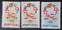 Selos Portugal 1967-EFTA serie completa Novos s/ Charneira