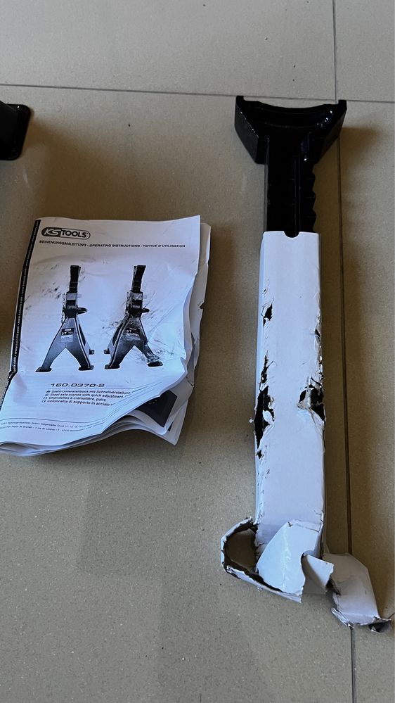Stalowa podpórka pod nadwozie z szybka regulacja 6t. KS Tools