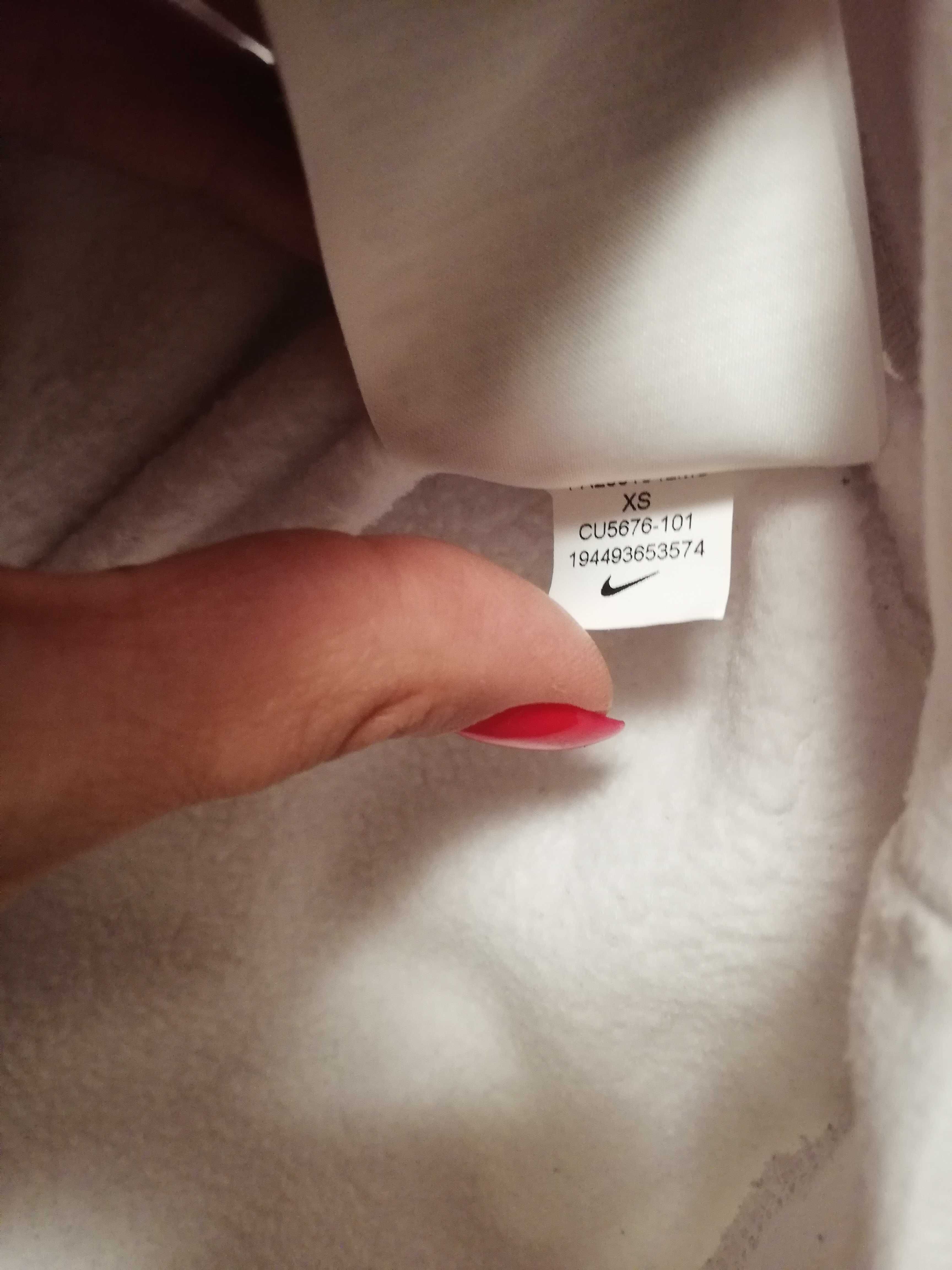 bluza Nike xs s 34 36 biała bluza Nike z kapturem s 36 oversize