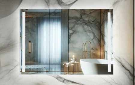 Lustro łazienkowe LED 50x70 z włącznikiem