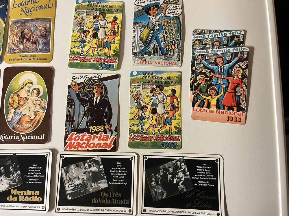 20 Calendários da Lotaria e totobola década 80