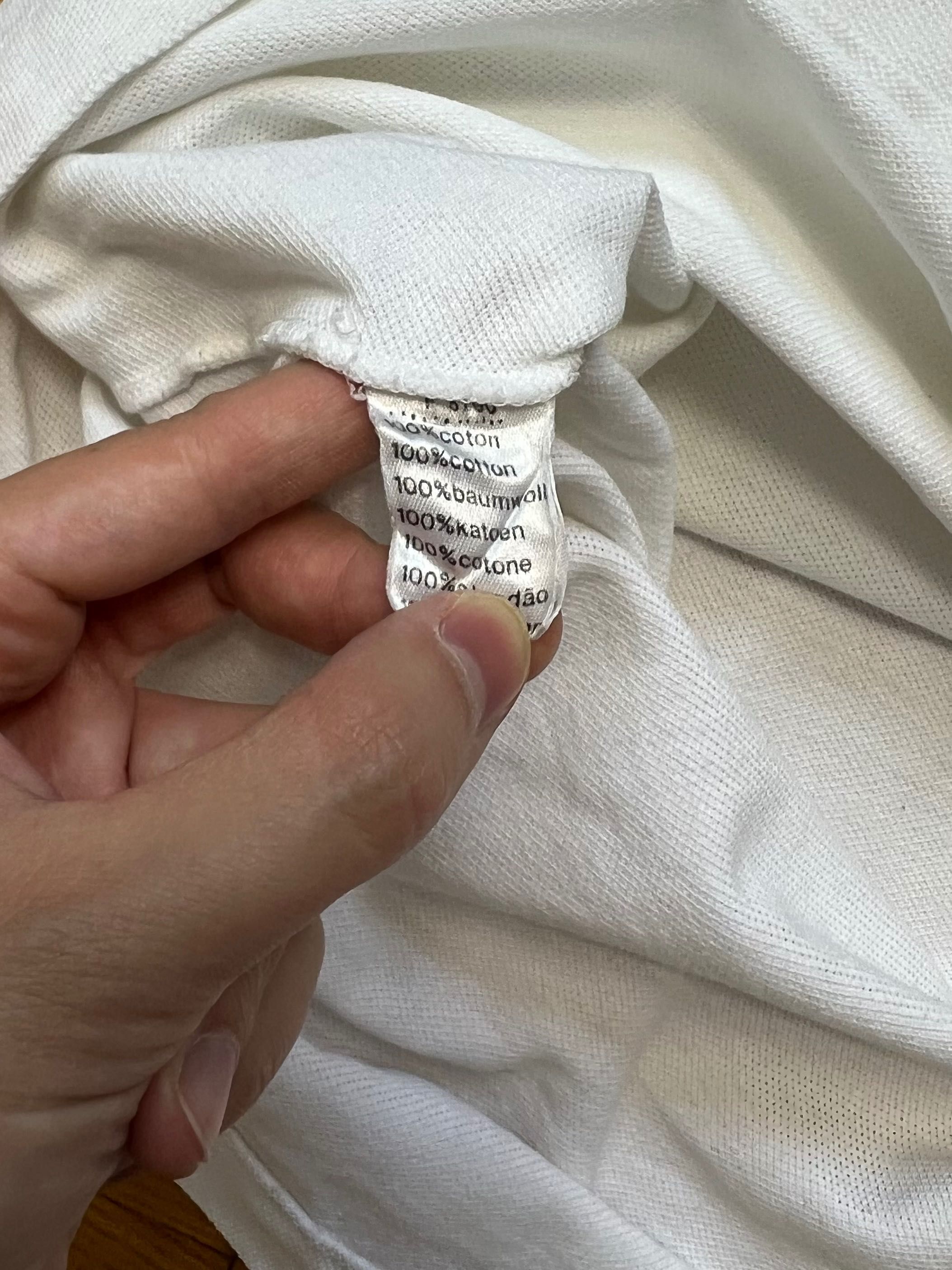 Polo Koszulka Lacoste white small logo