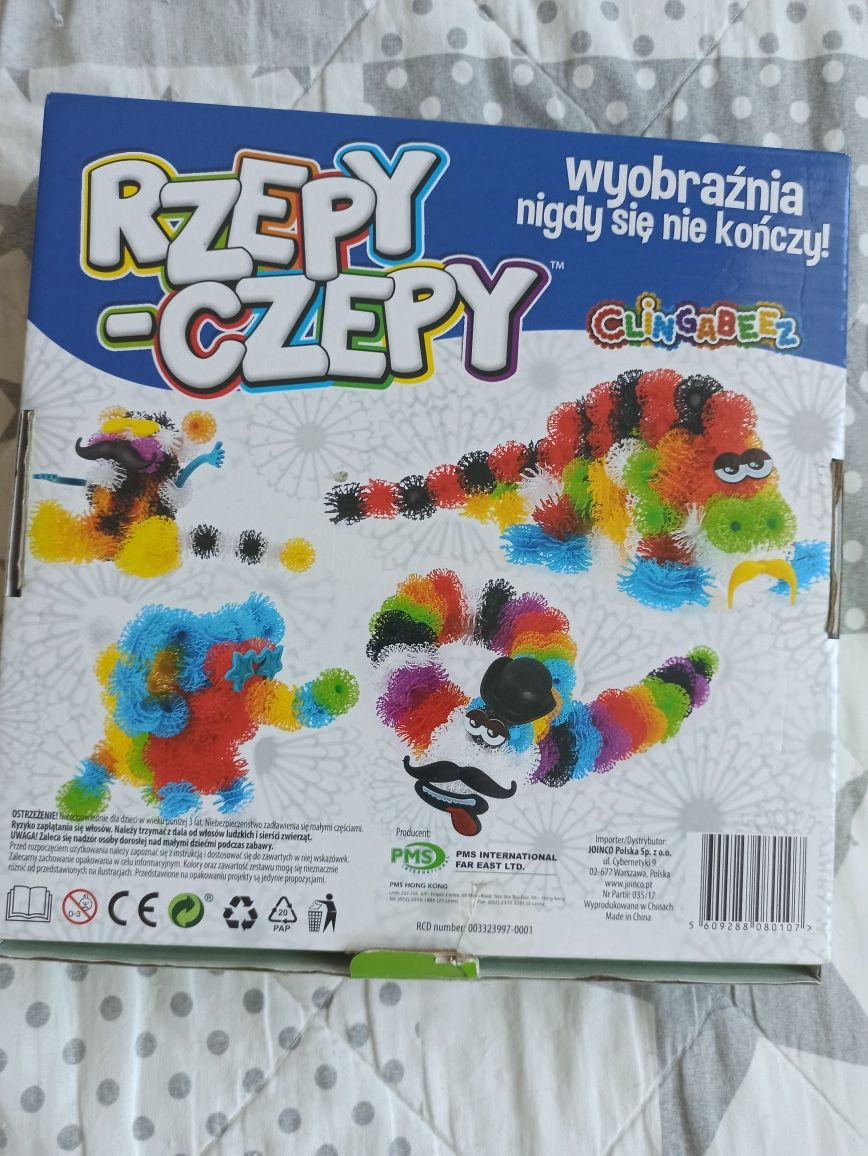 Rzepy czepy klocki kolorowe kulki z akcesoriami