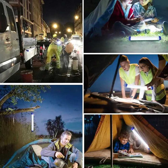 Лампа акумуляторна на магнітах з USB, 30см, BK-300 / LED світильник