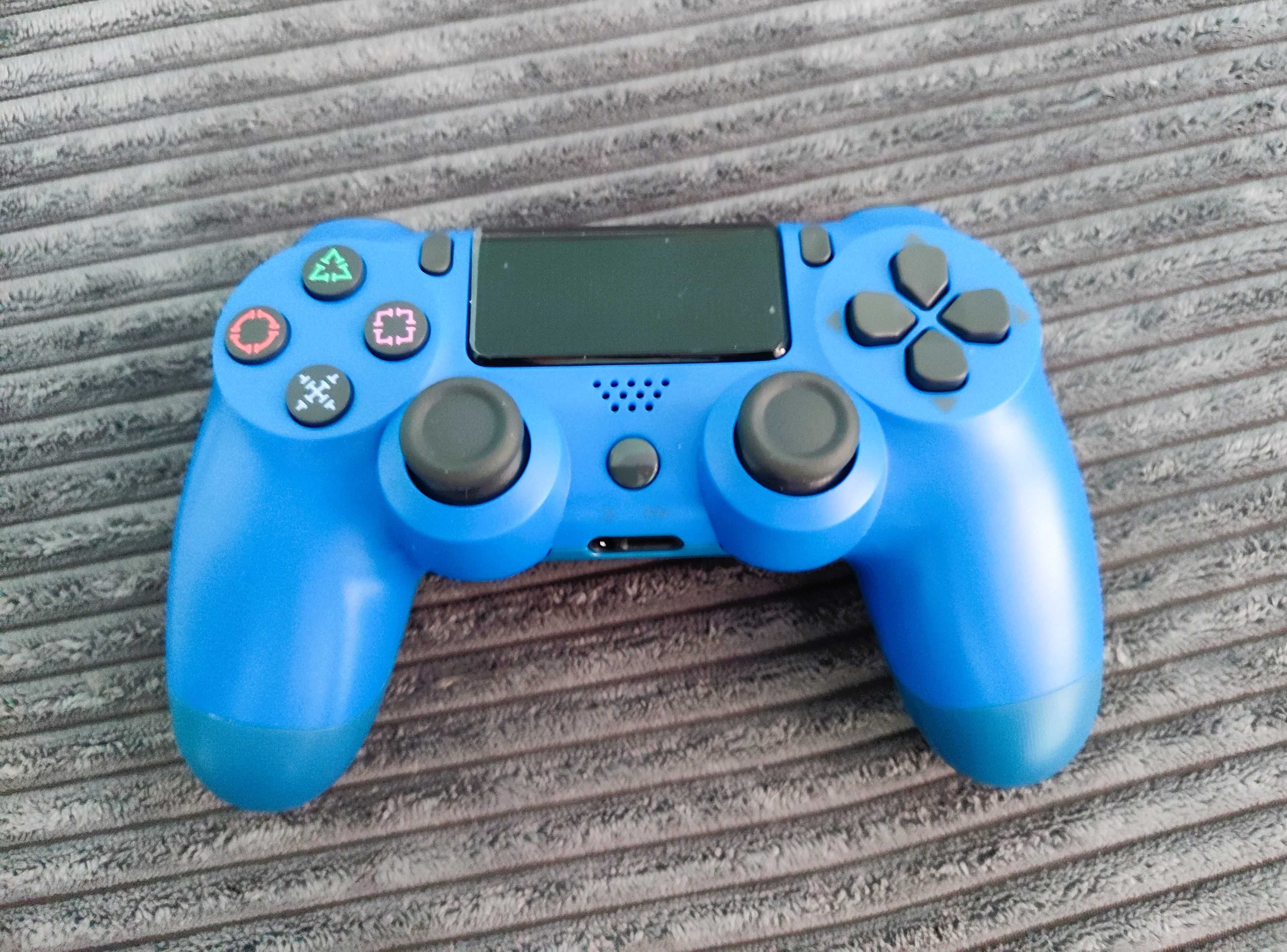 Геймпад джойстик  синій беспроводний игровое устройство dualshock 4v2