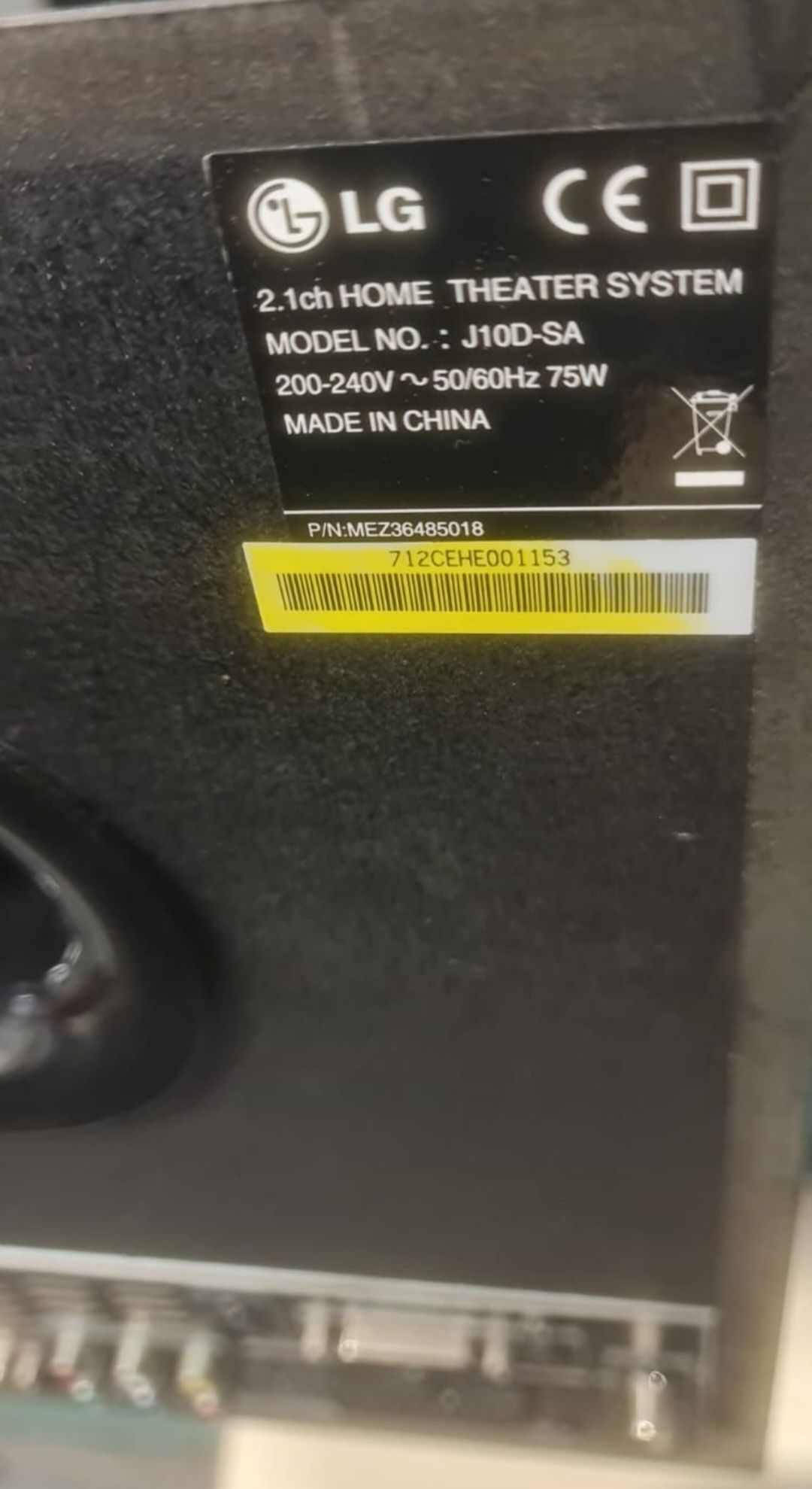 Home Cinema LG J10HD