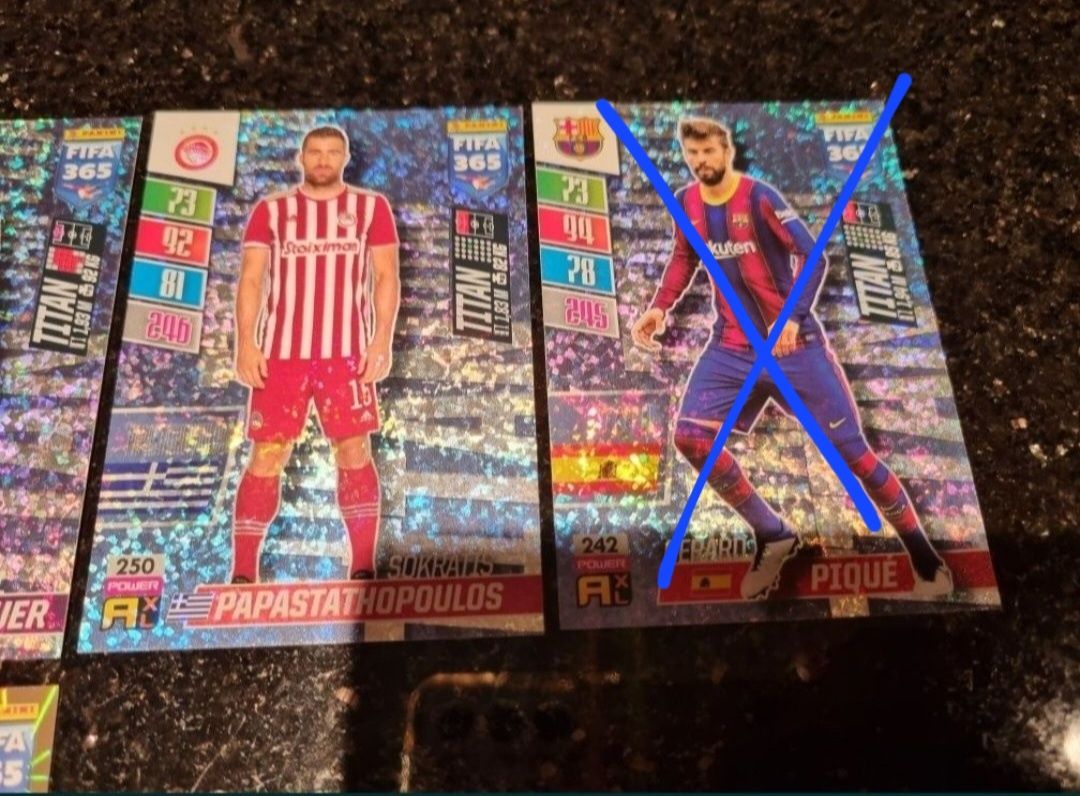 NOWE karty 2022 FIFA 365 Panini piłkarskie Titan Team Mate Pique Pogba