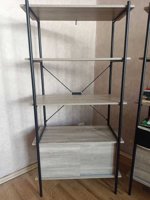 Два стелажі полиці тумби і стіл Jusk