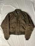 Men’s Schott NYC Type CWU-R Vintage 90s retro olive Bomber Size L