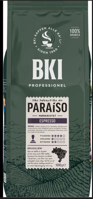 BKI Paraiso kawa w całych ziarnach espresso z nutkami orzecha laskoweg
