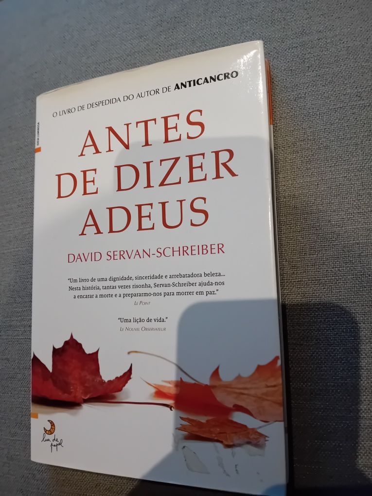 Antes de Dizer Adeus - David Servan-Schreiber