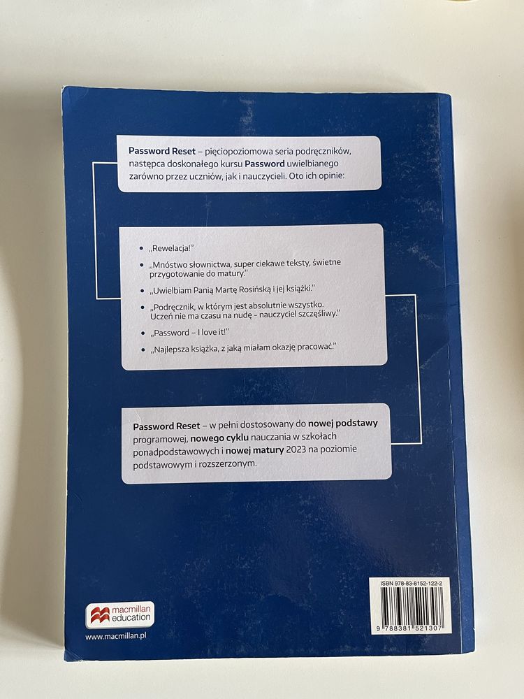 Podręcznik Password Reset B2+ + ĆWICZENIA