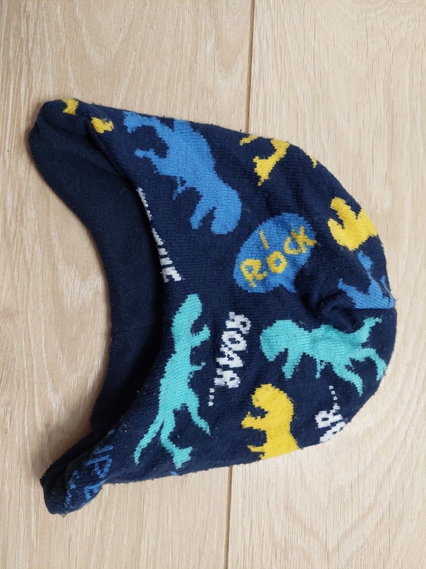 Czapka dziecięca z donozaurami
