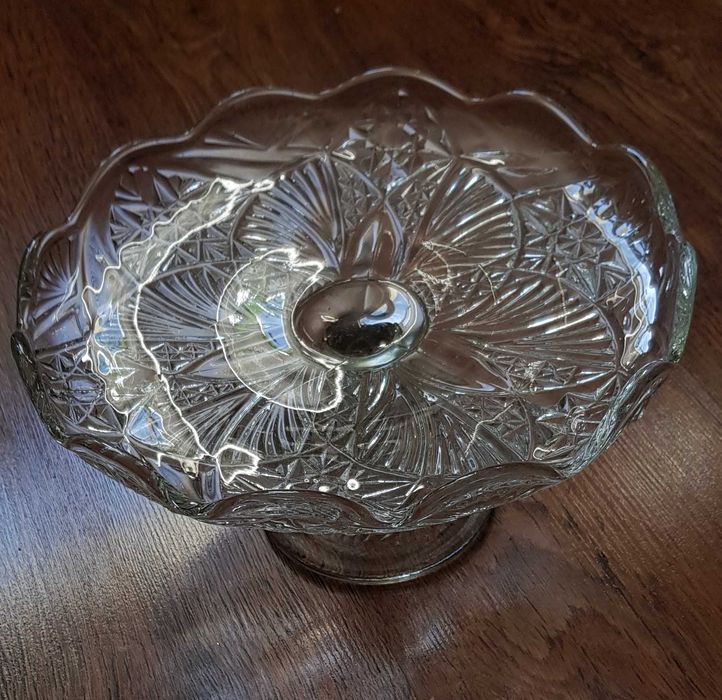 Patera / owocarka szklana, gotycka