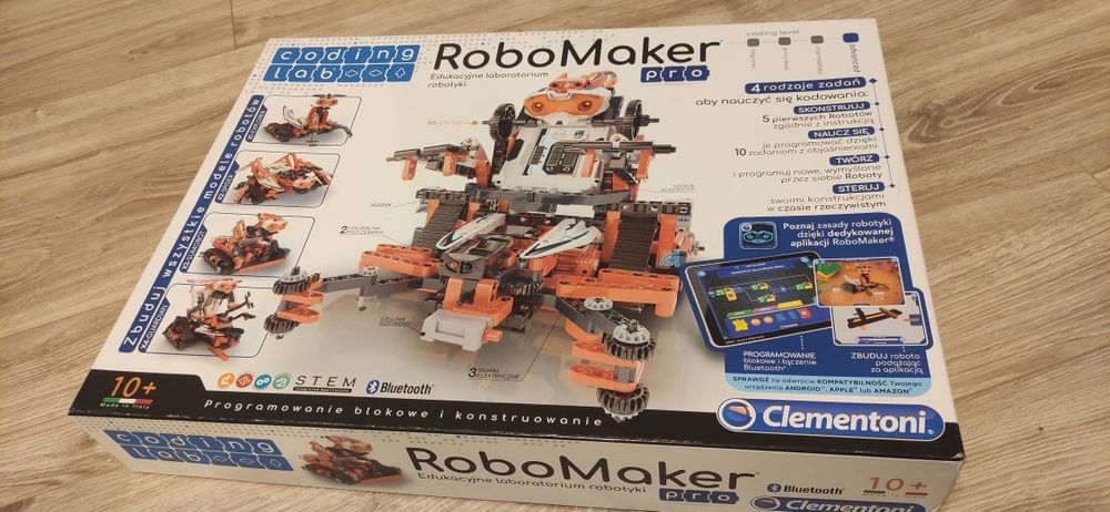 RoboMaker Klocki zdalnie sterowane clementoni robomaker pro Bluetooth