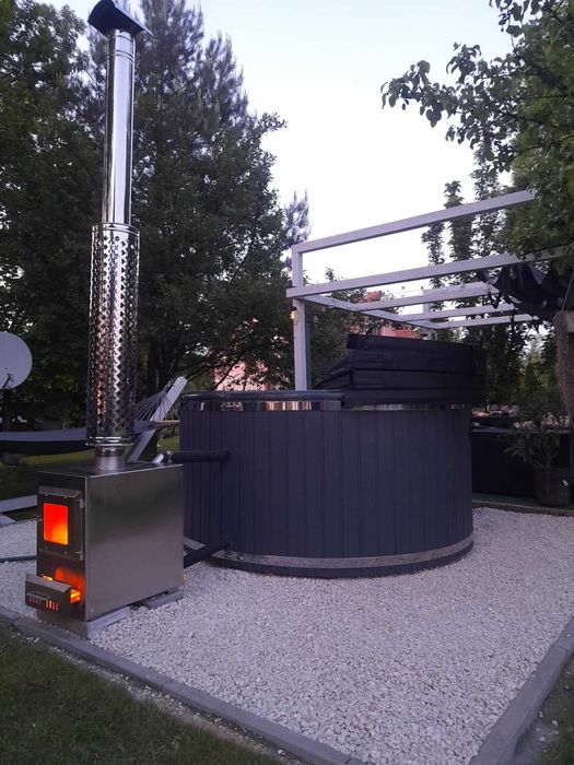Balia Ogrodowa z Hydromasażem i Areomasażem z piecem zew.dost. od ręki