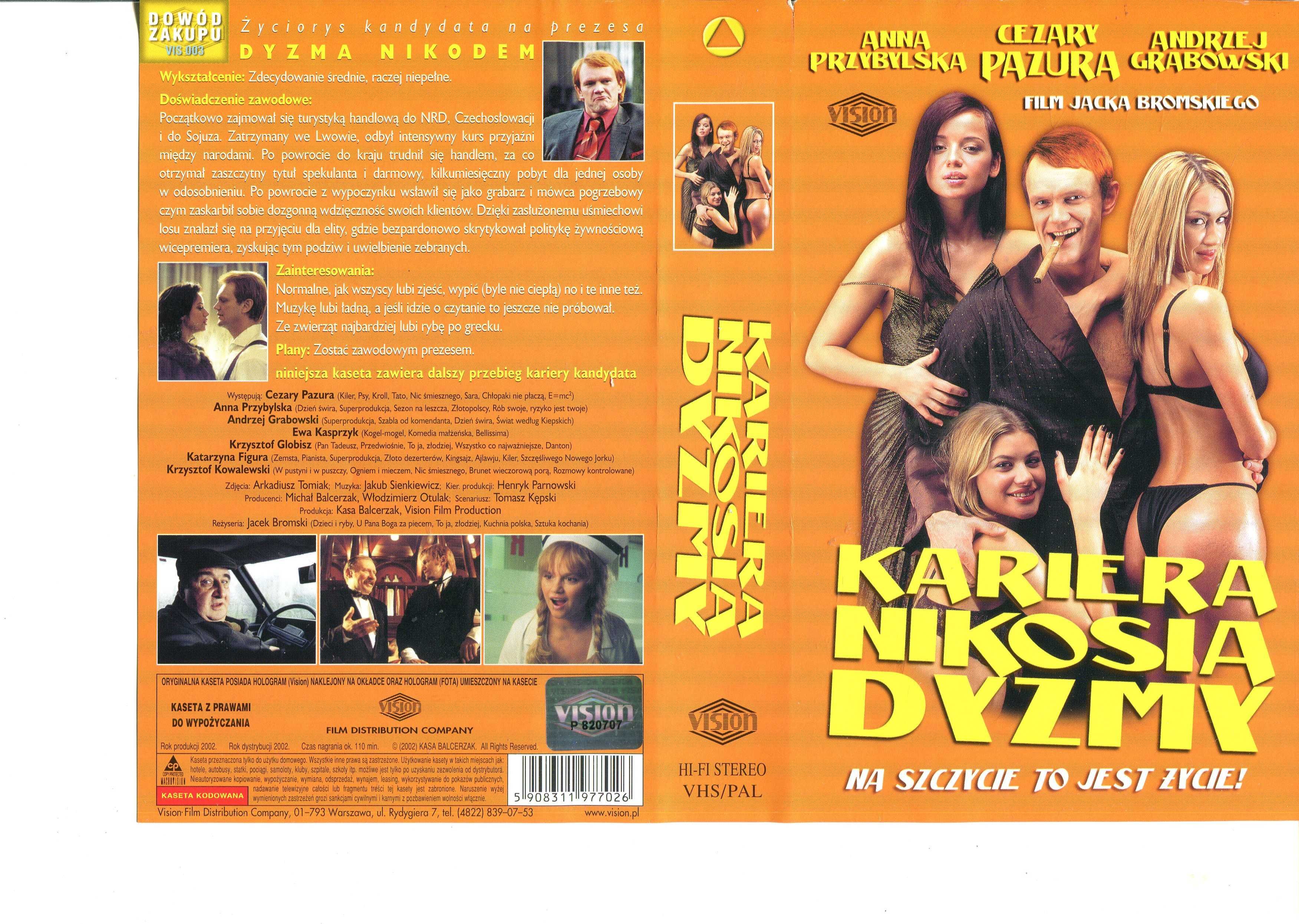 Kariera Nikosia Dyzmy kaseta vhs