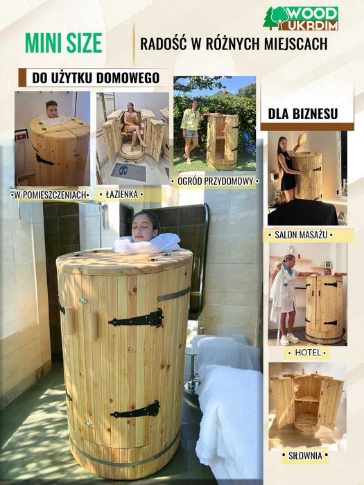 Sauna mobilna domowe spa mini sauna parowa prywatna sauna Ajurwedyjska