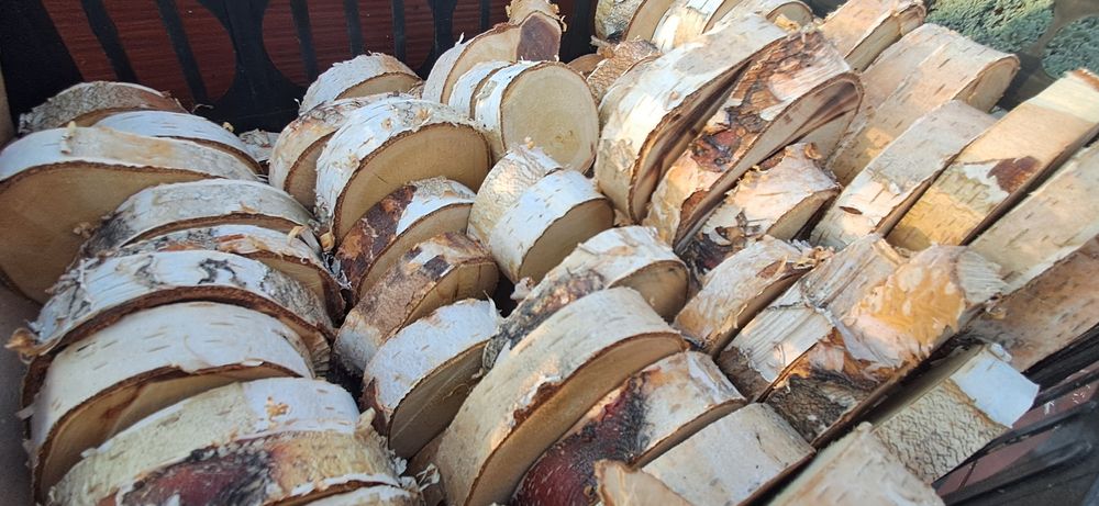 Drewnie Plastry brzozy Mix