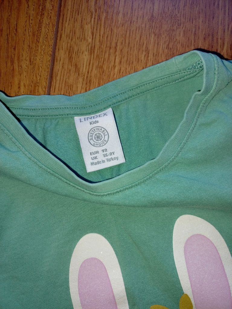 Lindex tunika 98 bluzeczka króliczek sukienka bluzka