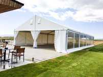 Hala namiotowa z PCV od Protan Elmark. 10m x 80m x 5m