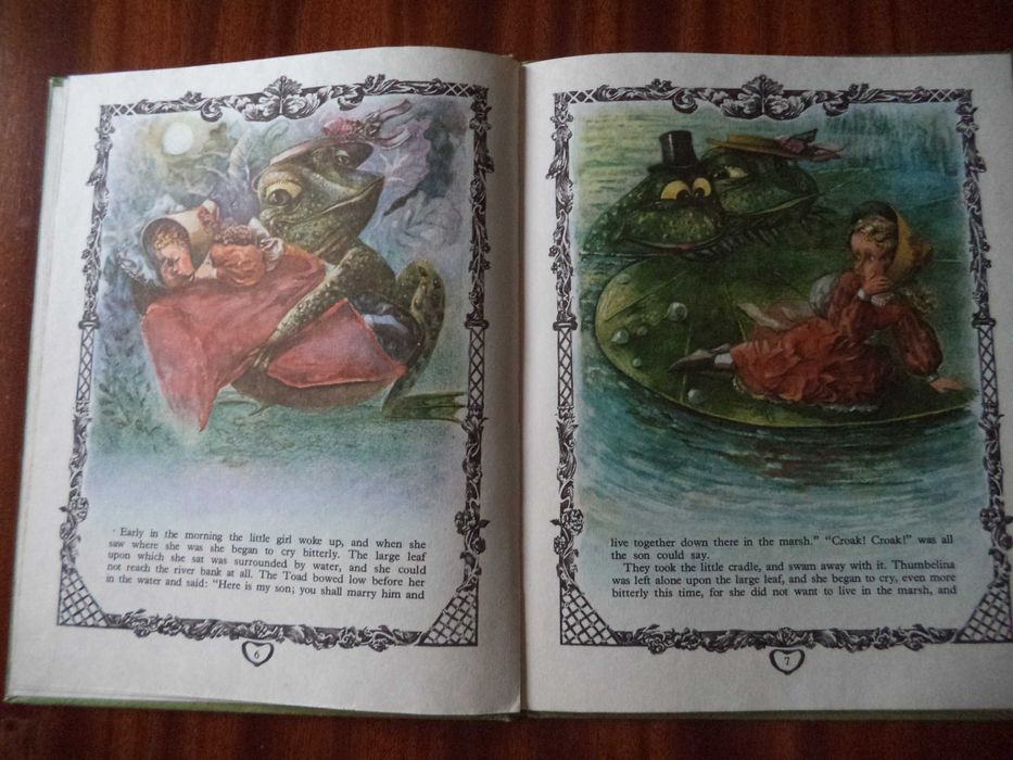 Английский язык Г. Х. Андерсен «Дюймовочка». Книга 1985г.вып.