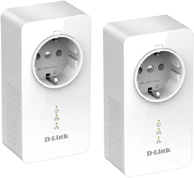 D-Link DHP-P601AV PowerLine Gigabit Passthrough Kit dwa adaptery NOWE