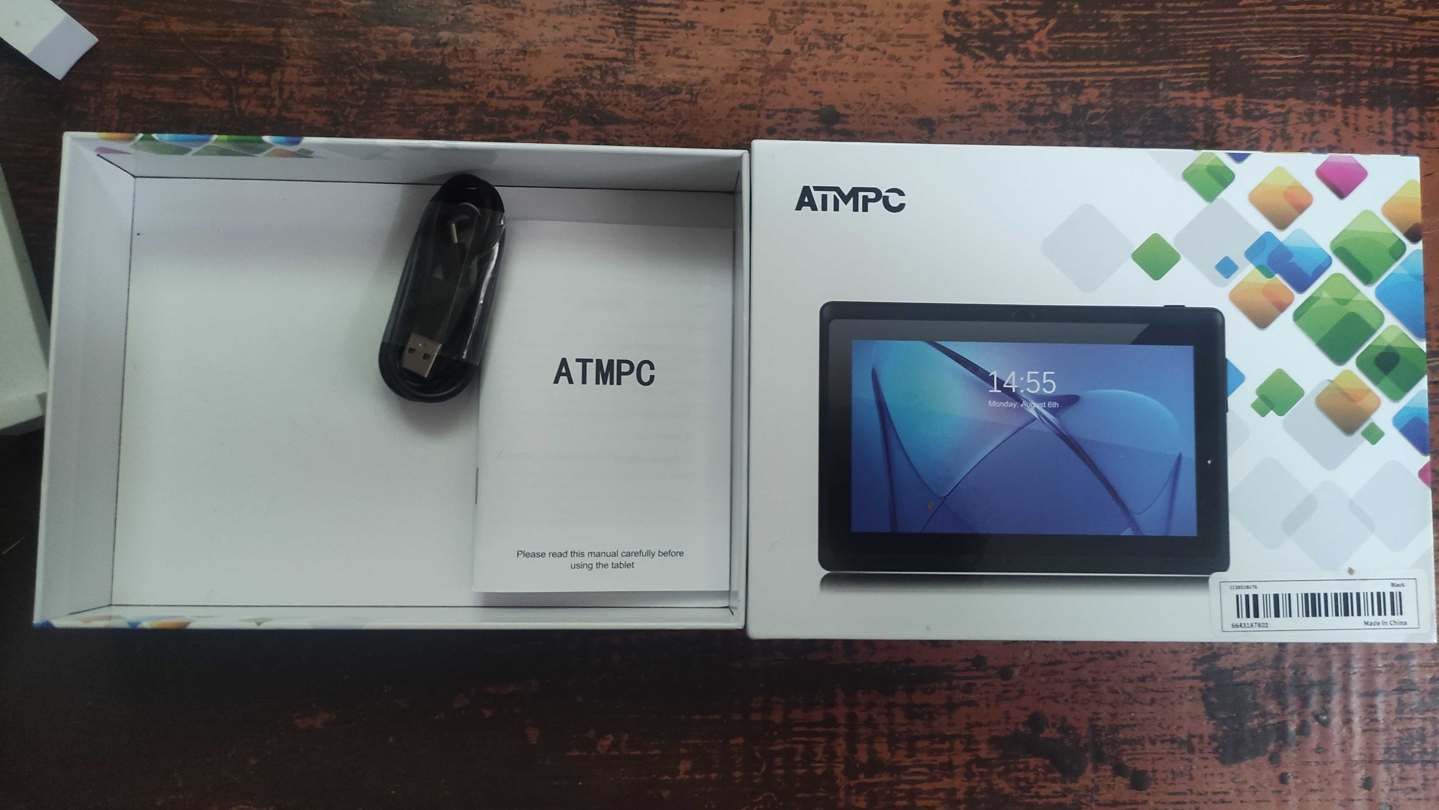 ATMPC Планшет 7"/17.78 см с 3 ГБ ОЗУ и 32 ГБ ПЗУ, Android 11, 4-ядра
