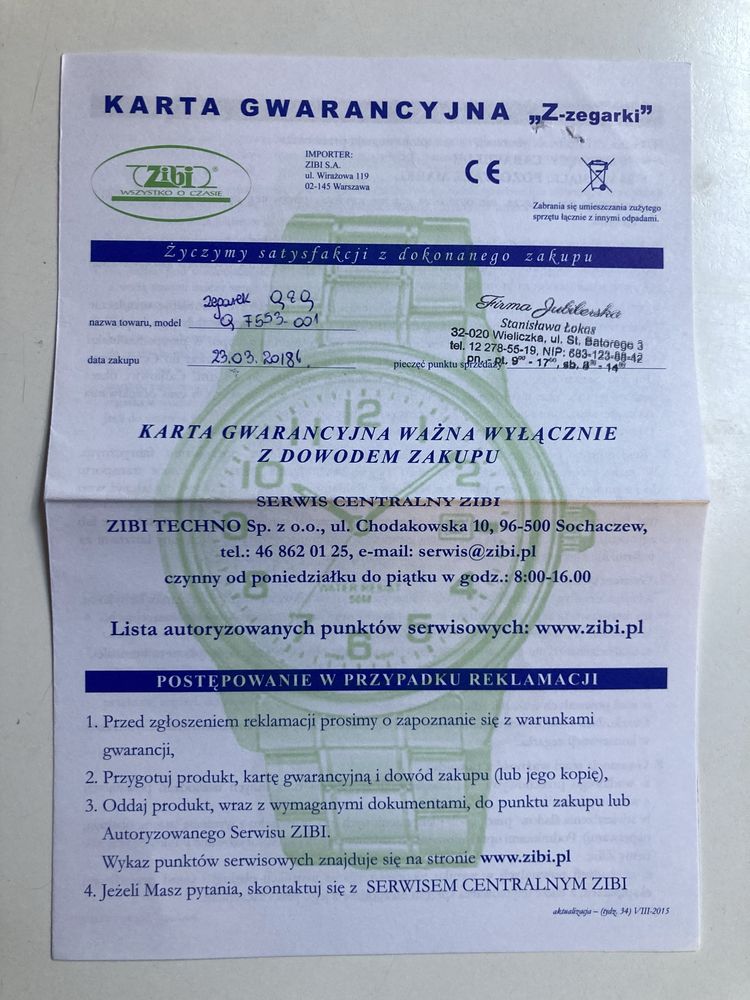 Zegarek damski Q&Q F553-010