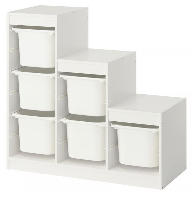 Ikea Trofast różowe pojemniki dla dzieci