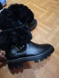Зимние сапоги ботинки кожа натуральные на цегейке 35-36 размер