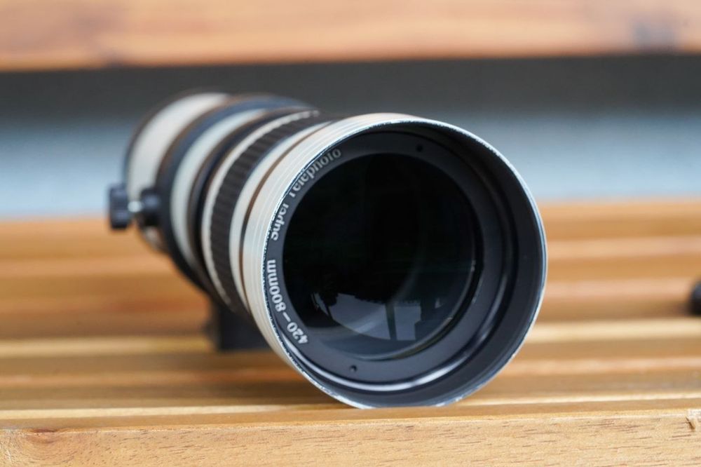 Andoer 420-800mm F/8.3-16 HD супертелефото ручной зум-объектив с крепл