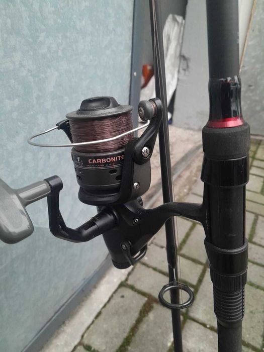 Zestaw karpiowy wędka +kolowrotek