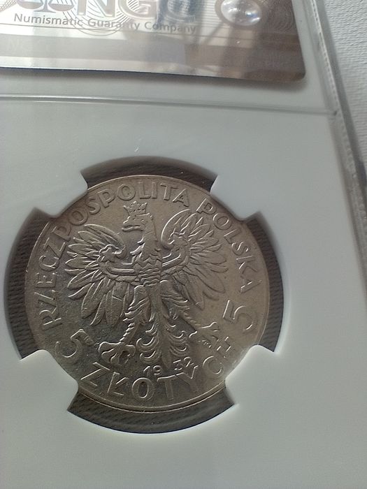 Moneta--5 zł Piłsudski--1935--srebro