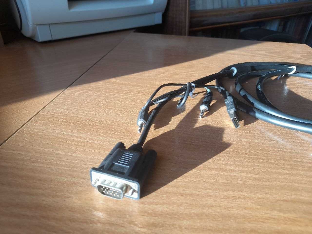 Кабель комбінований (VGA – VGA, USB – принтер, AUDIO)