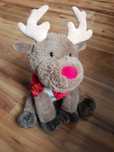 renifer Rudolf Czerwononosy z czerwonym szalikiem Keel Toys  maskotka