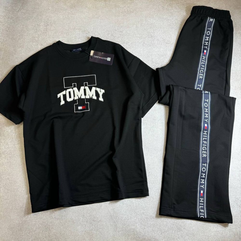 NEW COLLECTION Женский костюм двойка Tommy Hilfiger черный размеры S-L