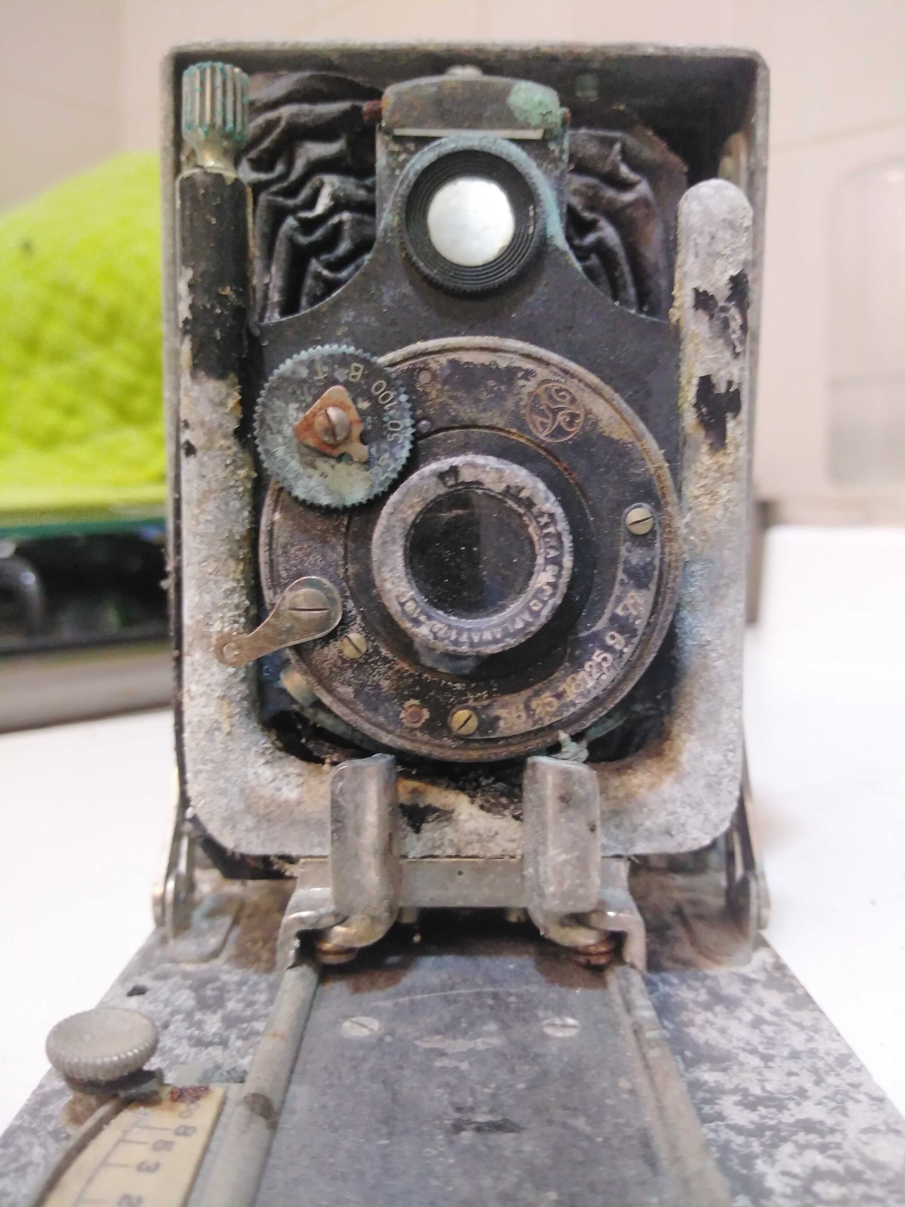 maquina fotográfica de fole antiga