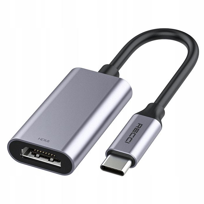 Adapter Przejściówka Hub Z Usb-C Do Hdmi 4K Uhd Recci