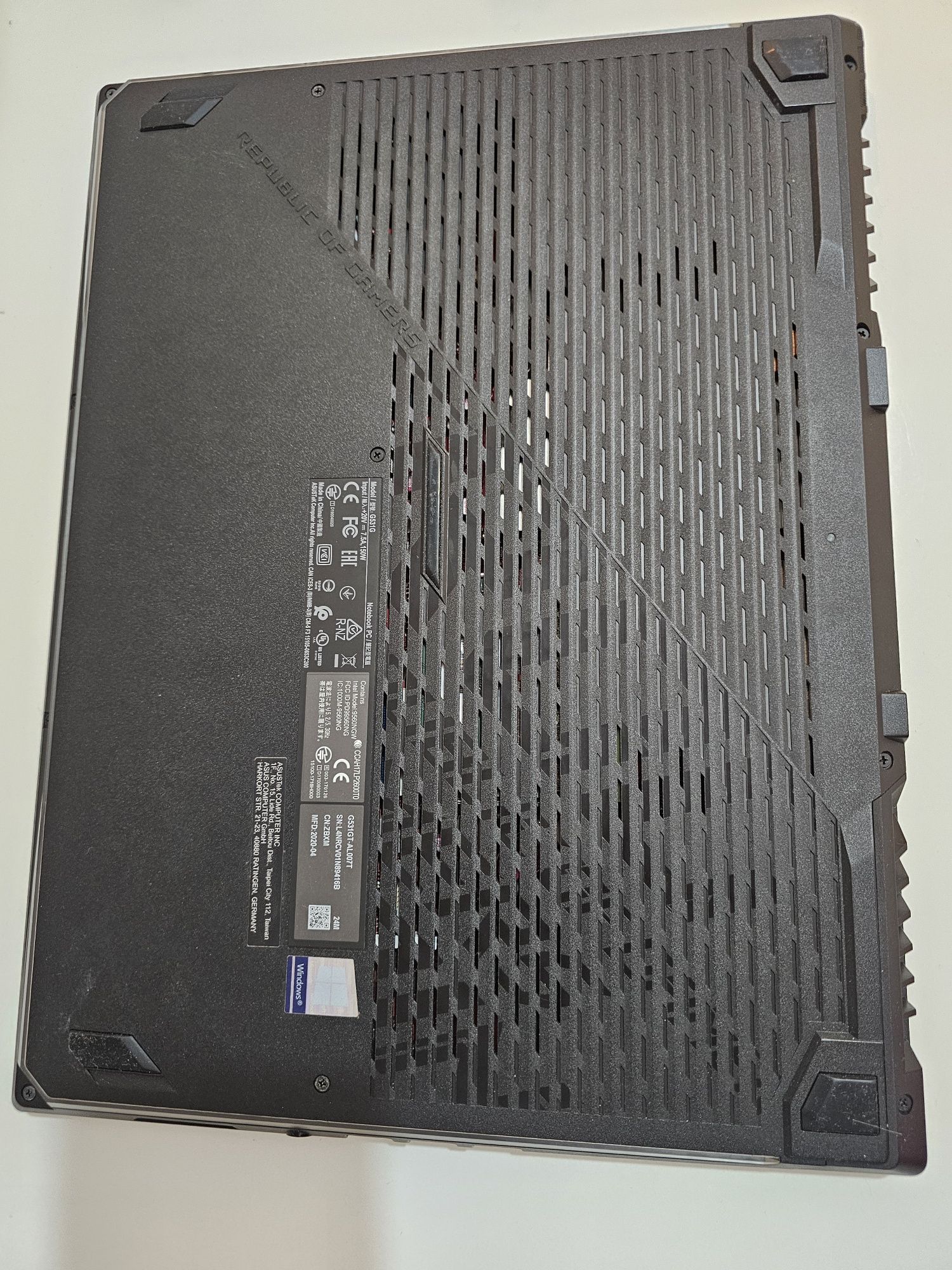 Laptop Asus Rog 15.6 120Hz i5 16gb 1650 bdb