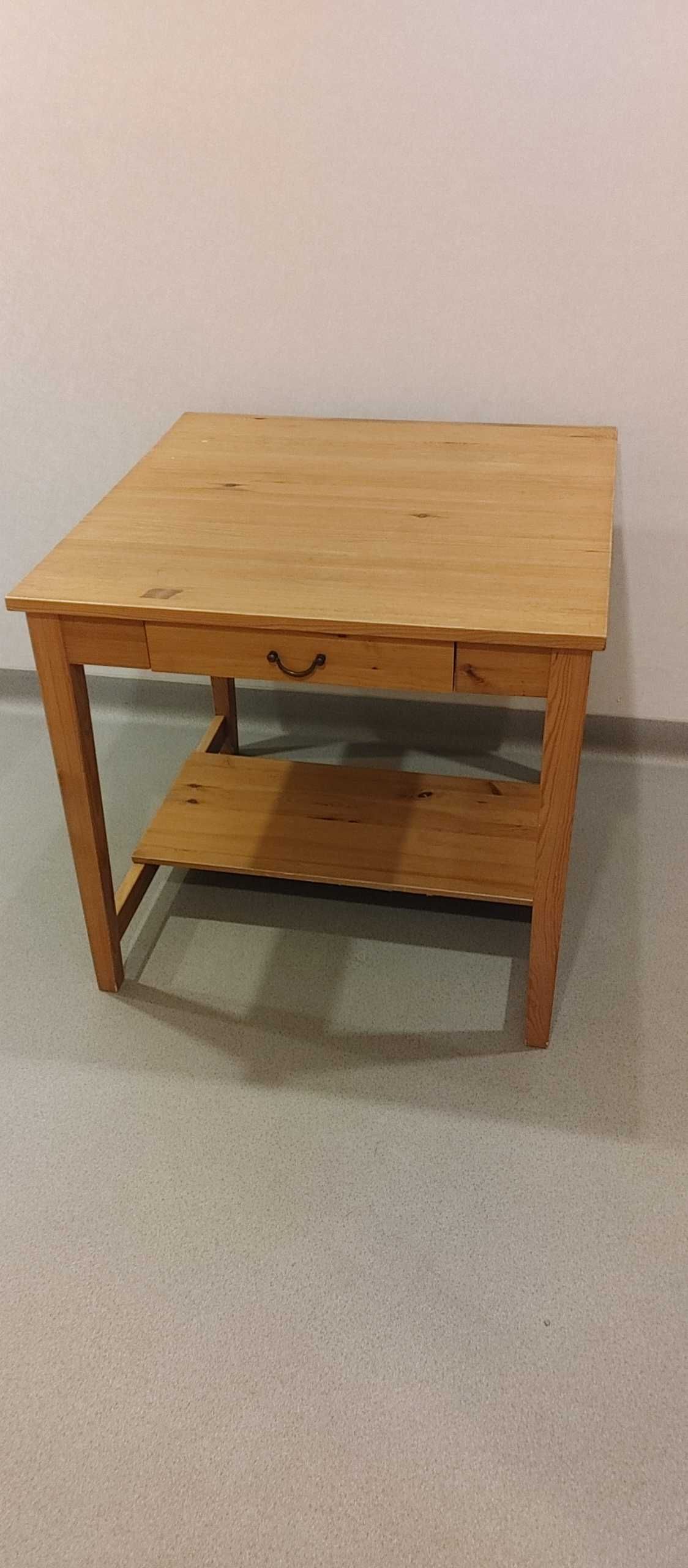 Biurko dla dzieci IKEA Leksvik-drewno-HEMNES-komoda IKEA Hemnes