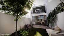 Moradia T3 com jardim, para reabilitação no centro do Montijo.