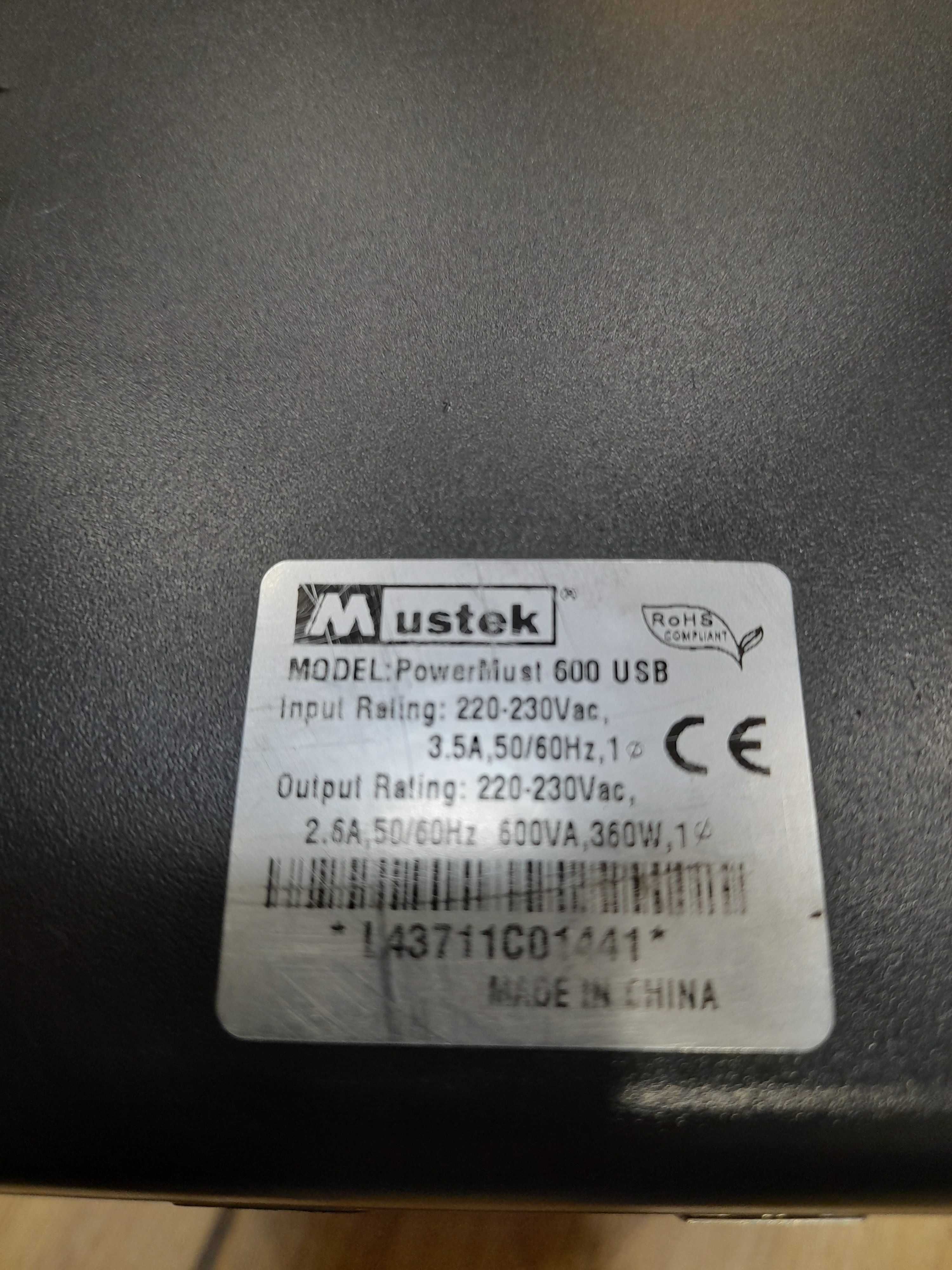 ИБП Mustek PowerMust 600 USB