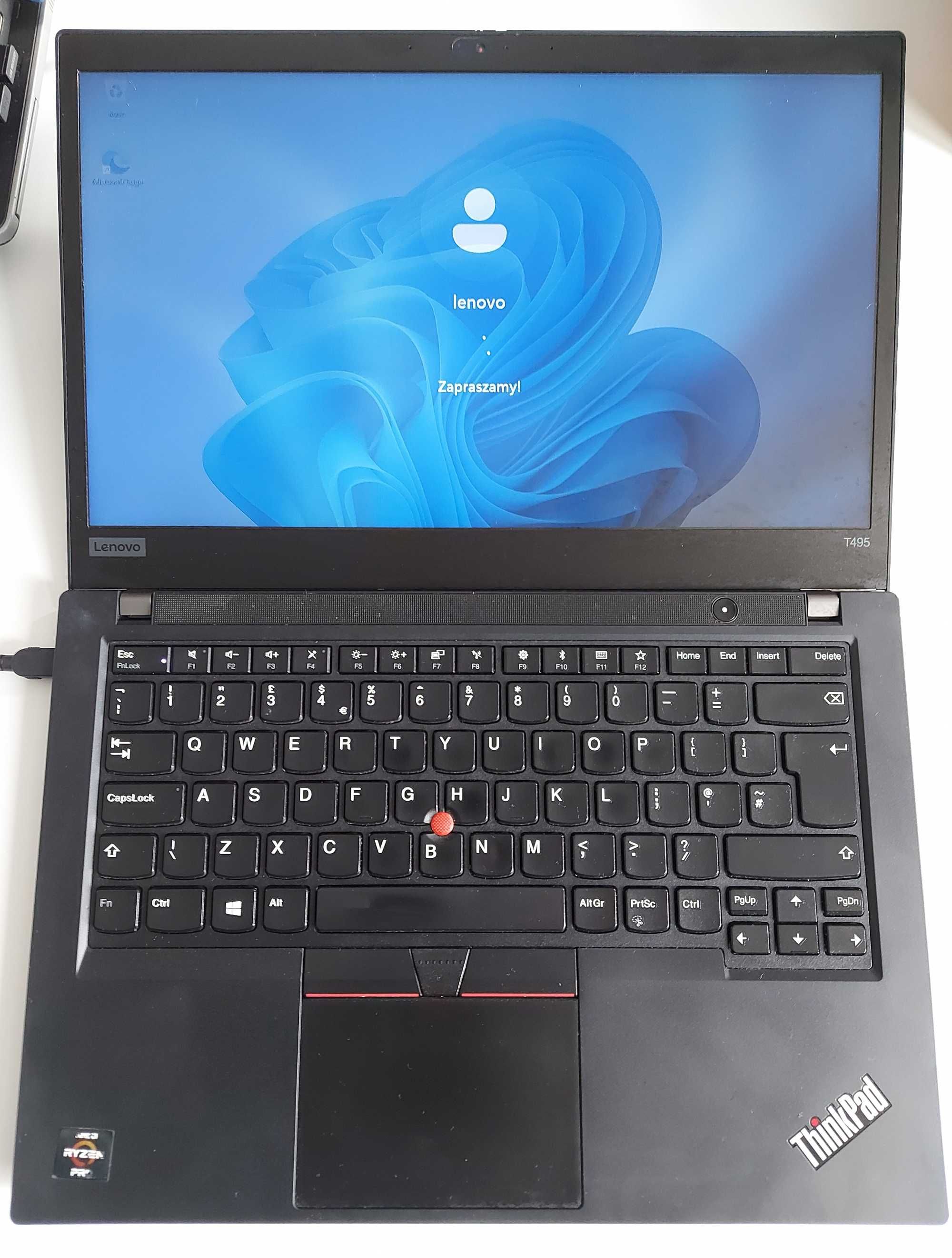 Laptop Thinkpad T495 WIn 11 RYZEN 5 PRO 16 GB RAM SSD 256 SZYBKI BDB