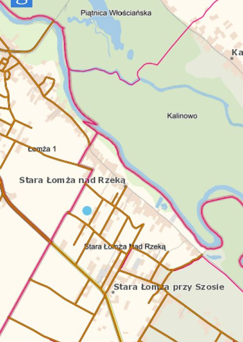 Działka budowlana Stara Łomża przy Szosie