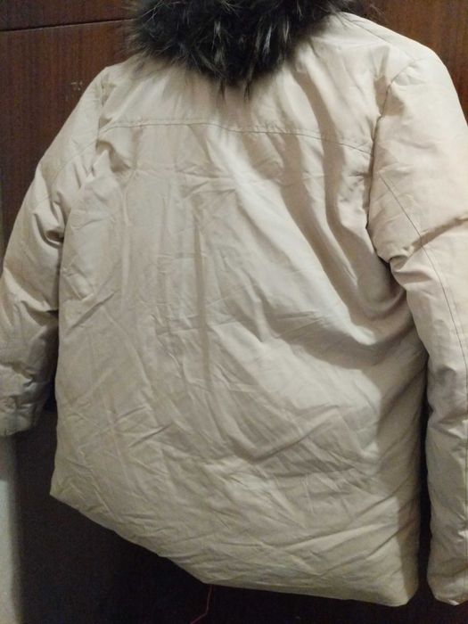 Куртка тепла стильна на пуху та шкіпяні штани