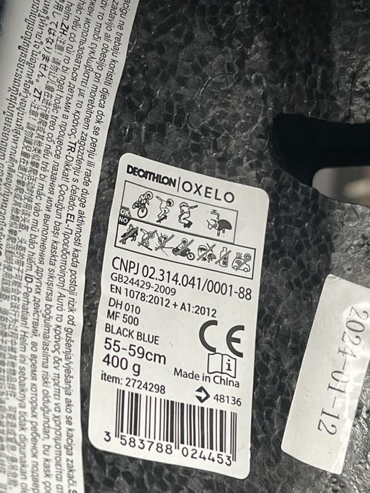 Kask orzeszek oxelo nowy roz.M