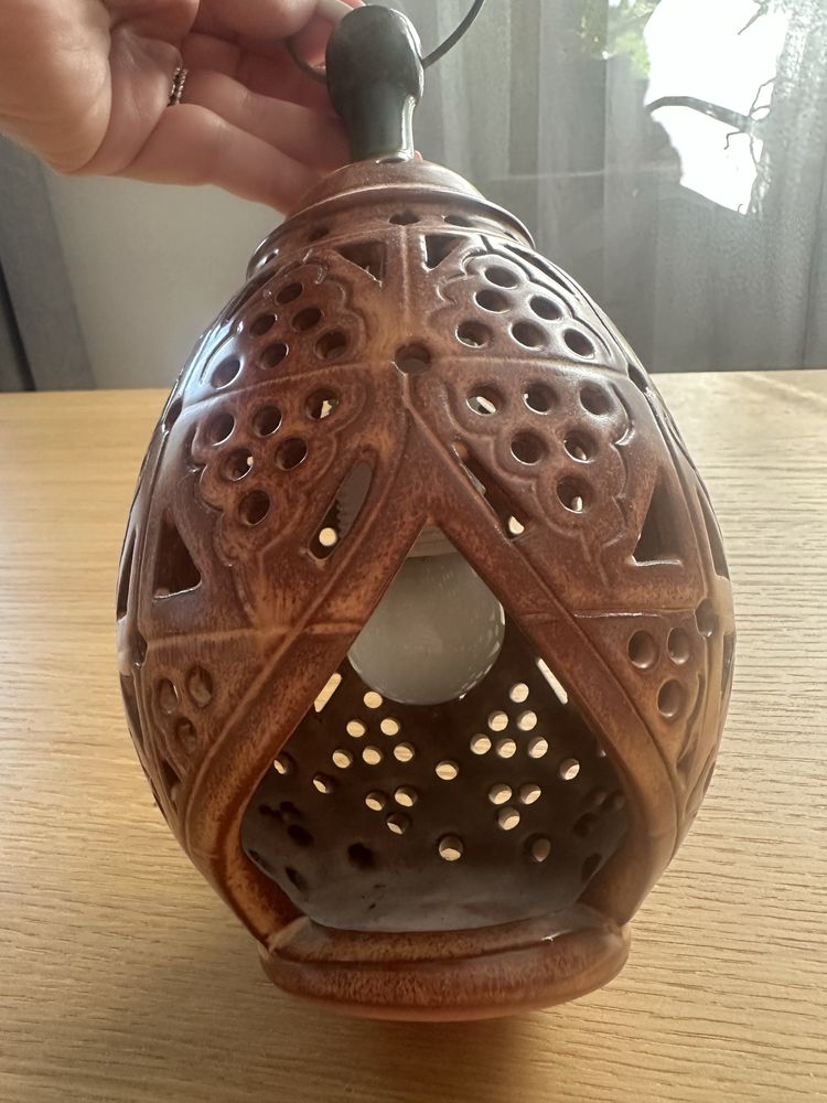Ceramiczna lampka w stylu orientalnym