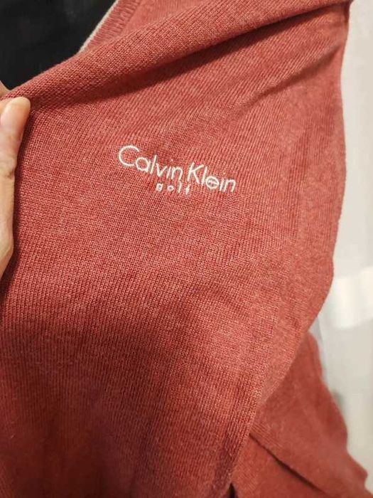 Sweter męski Calvin Klein w serek,bluzka L