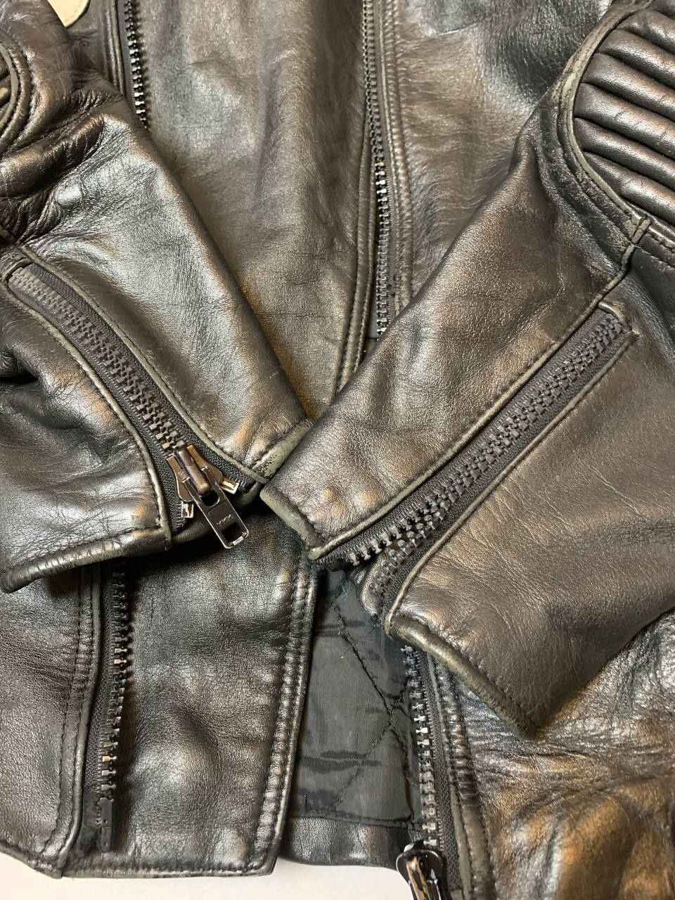 Шкіряна мото куртка в стилі Harley Davidson